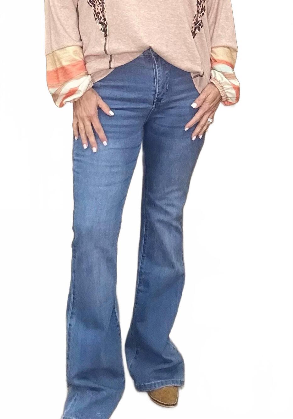 NEW HARMONY & HAVOC women's bootcut jeans in blue